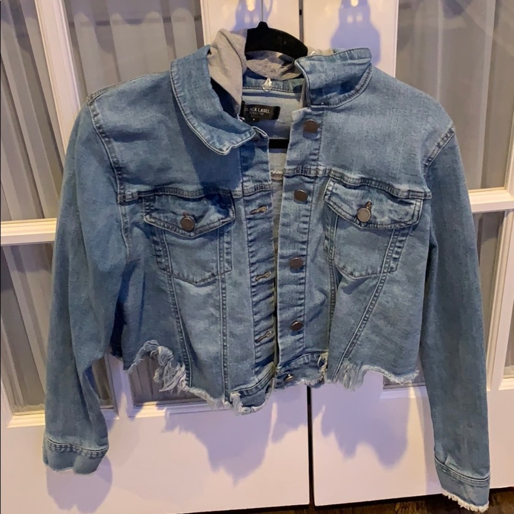 Denim blue jean jacket